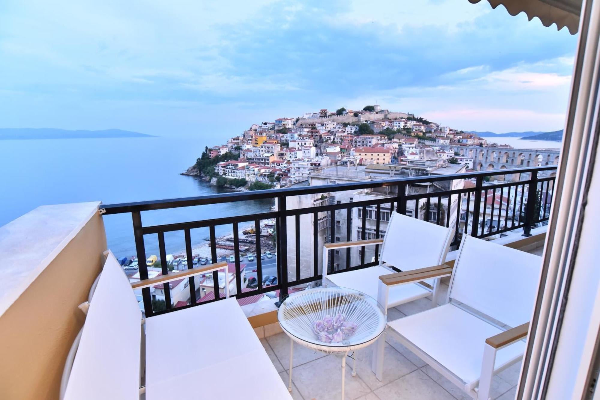 Infinity Blue Lux Suit Kavala Buitenkant foto